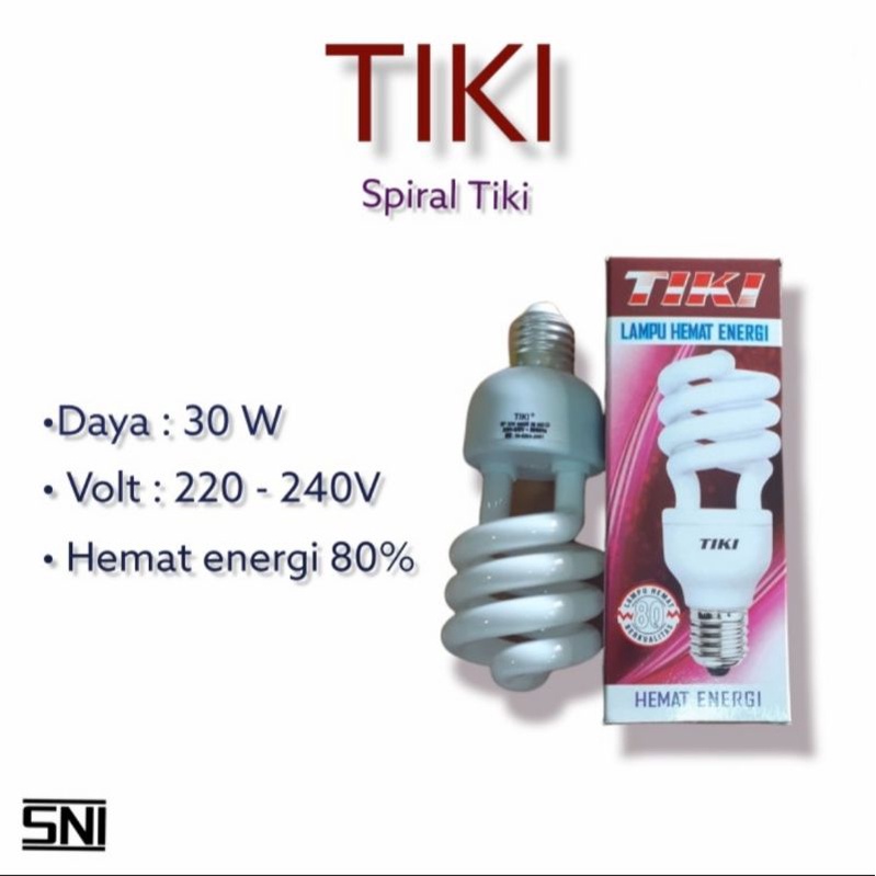 Lampu Tiki Spiral / Lampu Tornado Spiral Tiki