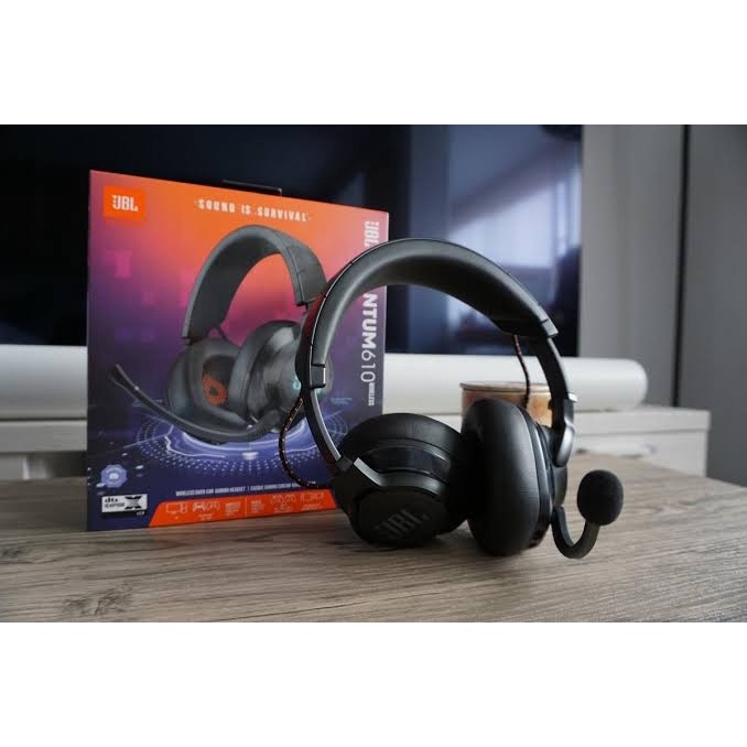 JBL Quantum 610 / Q610 Wireless Over-ear Gaming Headphone Dongle Garansi RESMI