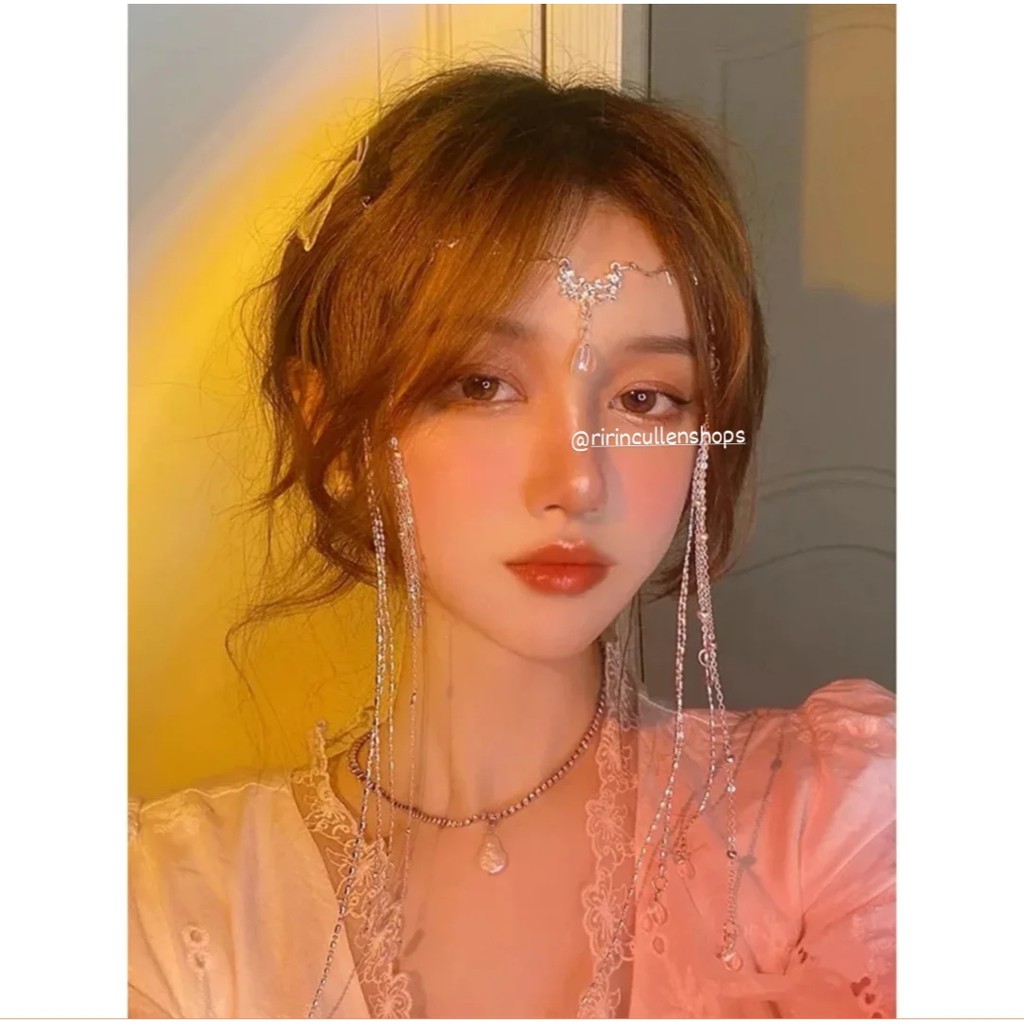 rcsbeauty ✅ Aksesoris kepala rumbai hiasan kepala rumbai untuk party  hiasan kepala wedding head piece
