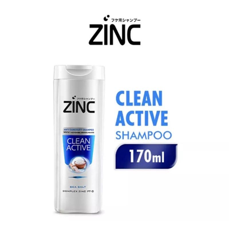 Zinc Shampoo Anti Ketombe ReFreshing Cool|HairFall|Clean Active~Shampo Zinc Original 100%