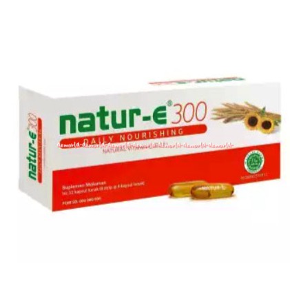 Natur-E 300 IU 32kapsul Daily Nourishing Natural Vitamin E Nature E Orange Memelihara Kesehatan Kulit Vit E 32 Kapsul