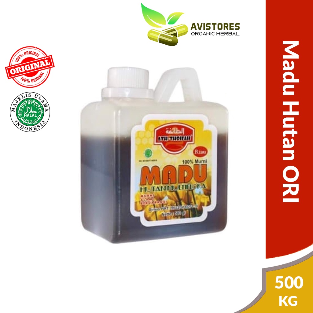 

Madu Hutan Multiflora Ath Thoifah Madu Murni Original Isi 500 Gram