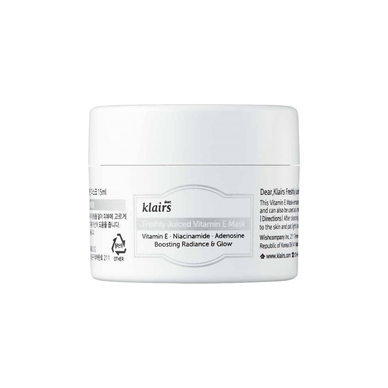 

KLAIRS Freshly Juiced Vitamin E Mask Miniature 15ml