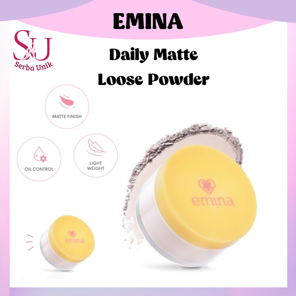 Emina Daily Matte Loose Powder 20g | Bedak Tabur
