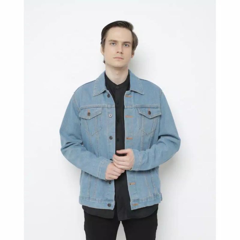 Erigo Trucker Abely Blue Jacket jeans