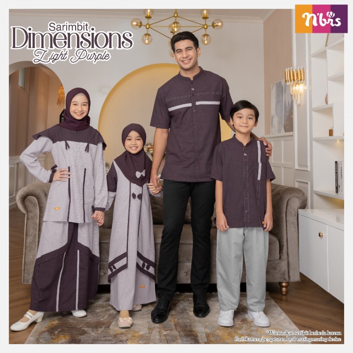 SARIMBIT NIBRAS TERBARU DIMENSIONS LIGHT PURPLE SARIMBIT LEBARAN 2022