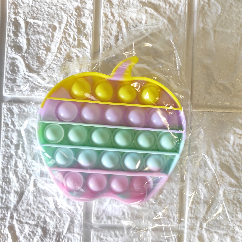 Mainan POP IT Rainbow multicolor fidget push bubble-1