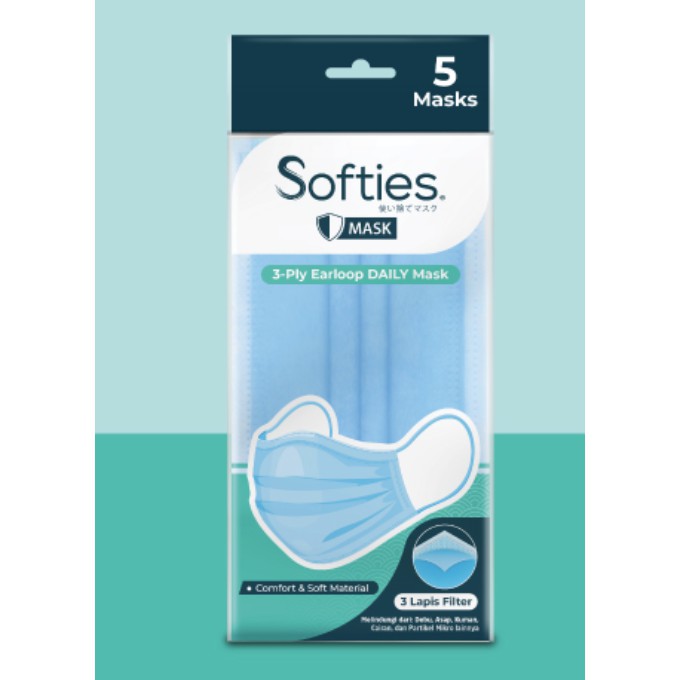 Softies Daily Mask [ 5pc/sachet]