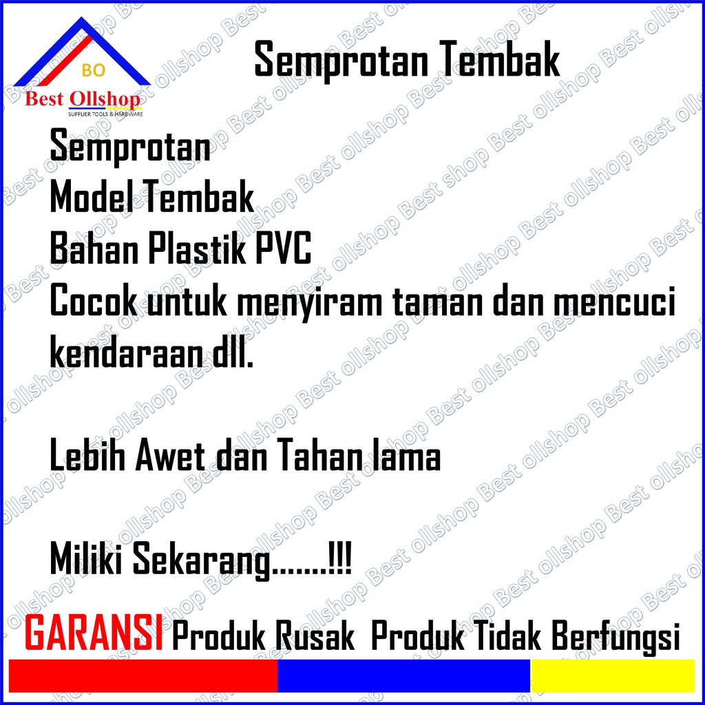 Semprotan Selang Air Tembak Taman / Semprotan Taman / Semprotan motor / Semprotan Cuci Mobil Siram Taman