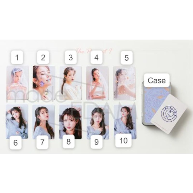 PHOTO CARD SET - THE PRESENT 1 IU - OFFICIAL & ORIGINAL (LANGKA DAN LIMITED EDITION) (SHARE)