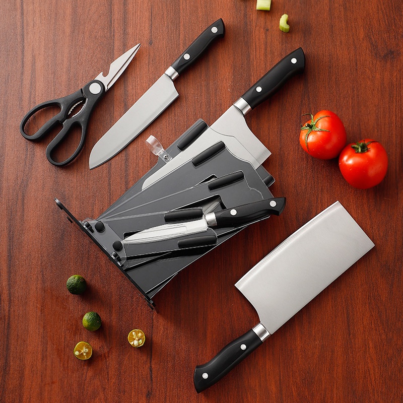 Pisau Dapur 5in1 Kitchen Knife Set Pisau Dapur Stainless Steel Pisau Potong Daging Sayuran Buah Serbaguna