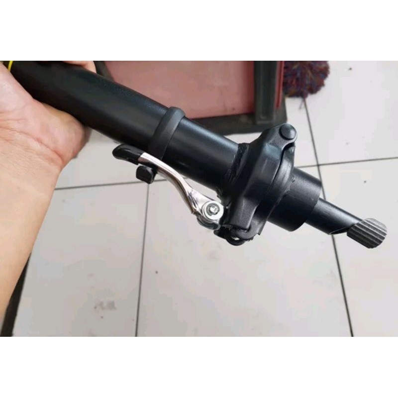 Presisi Dan Kuat Handlepost stem tiang leher sepeda lipat seli diameter 22.2 mm bahan steel Folding Bike 22.2mm