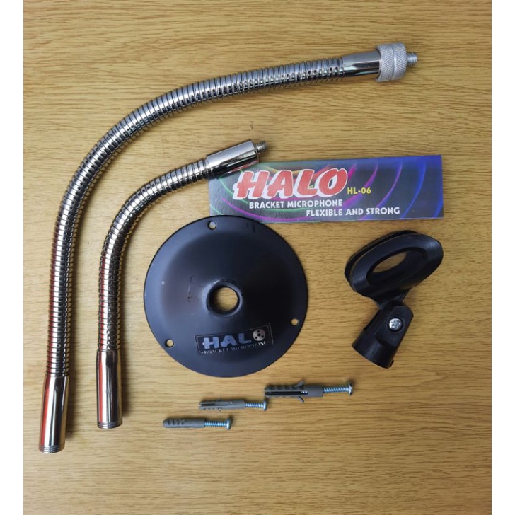 Stand Mic Dinding HALO Baracket Bulat