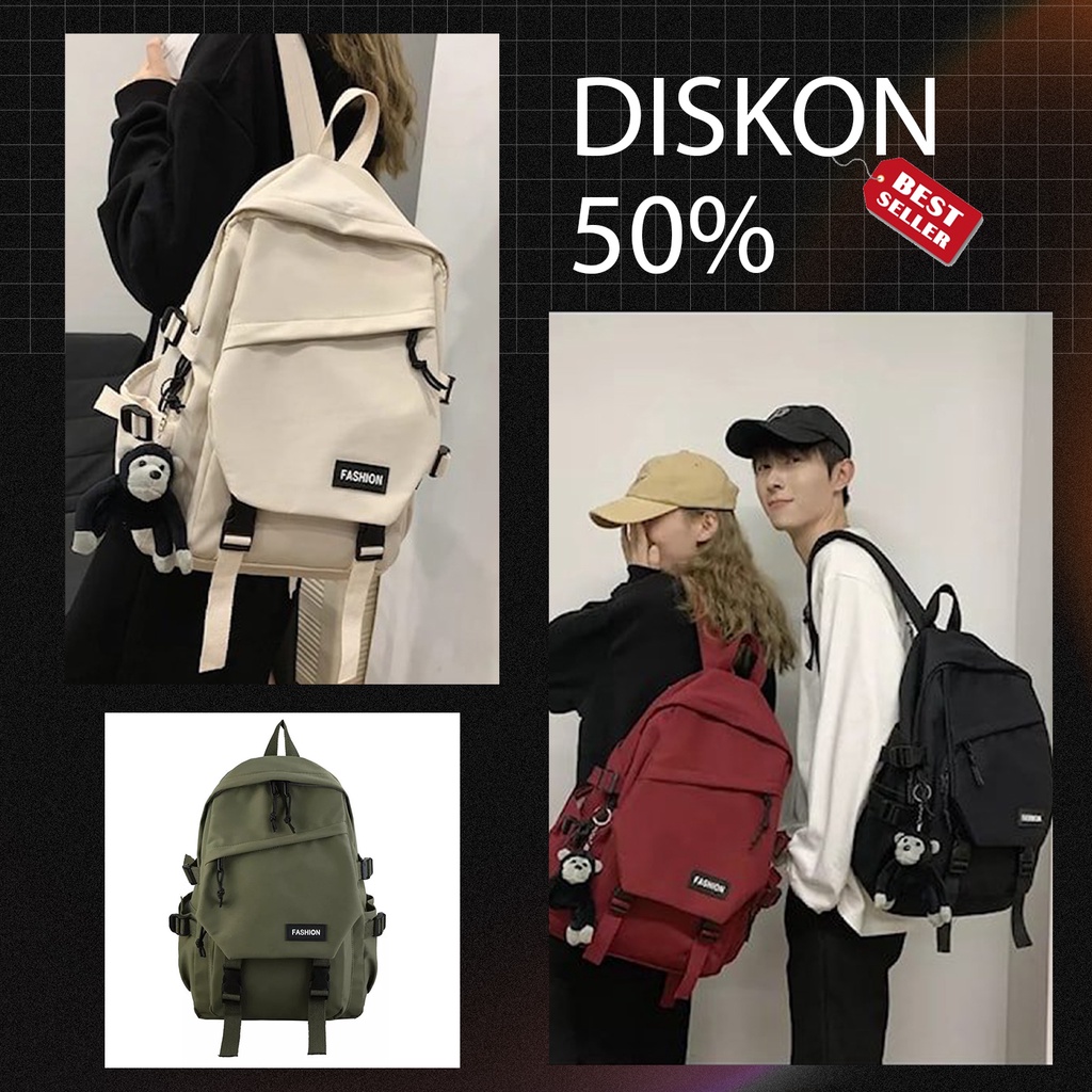 Axx | Tas Ransel Pria / Tas Ransel Wanita / Tas Sekolah Anak Anak / Tas Gendong / Backpack / Tas Fas