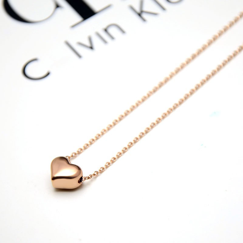 [New] Kalung fashion aksesoris titanium mini korea hadiah wanita cewek love anti karat KK034