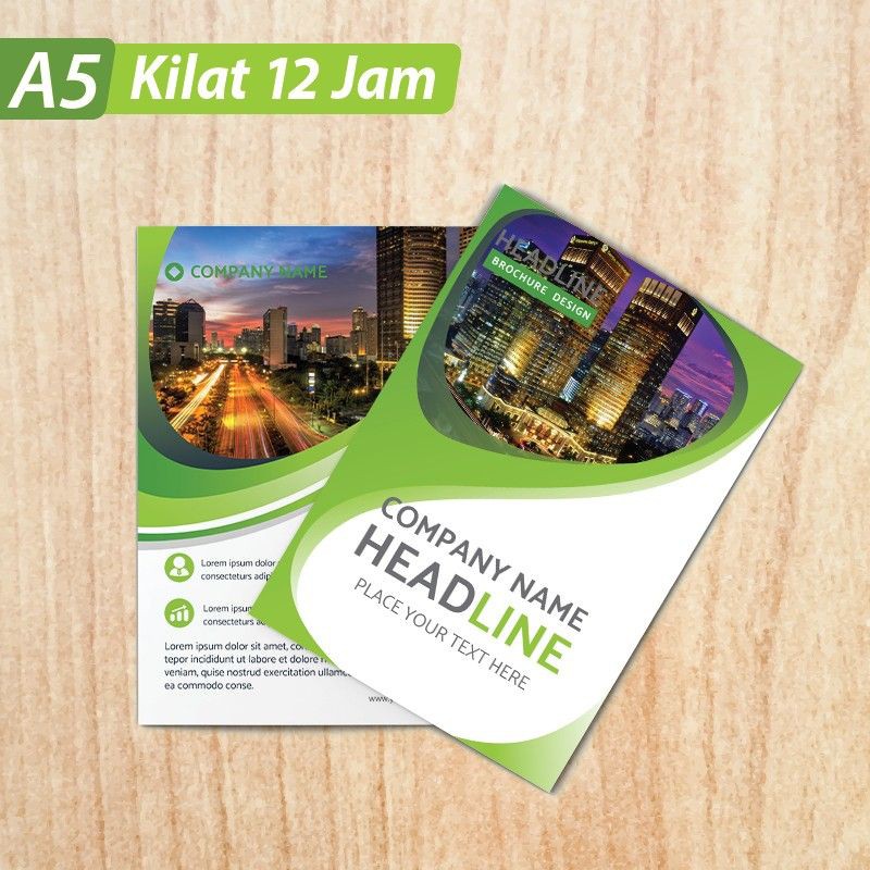 

Brosur HVS 100gr AP 150gsm ukuran A5 dan A6 untuk promosi produk anda