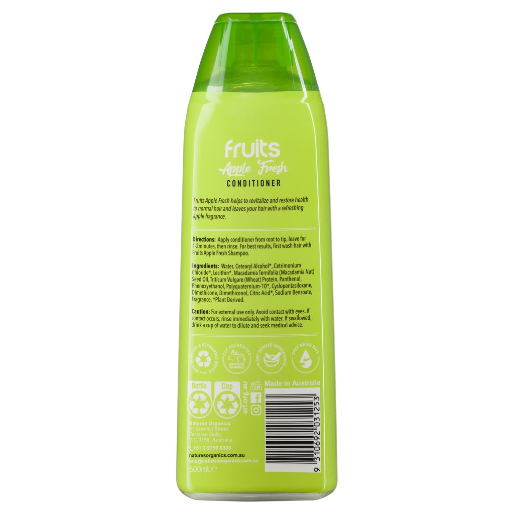 Natures Organics Fruits Conditioner Apple Fresh 500 ml