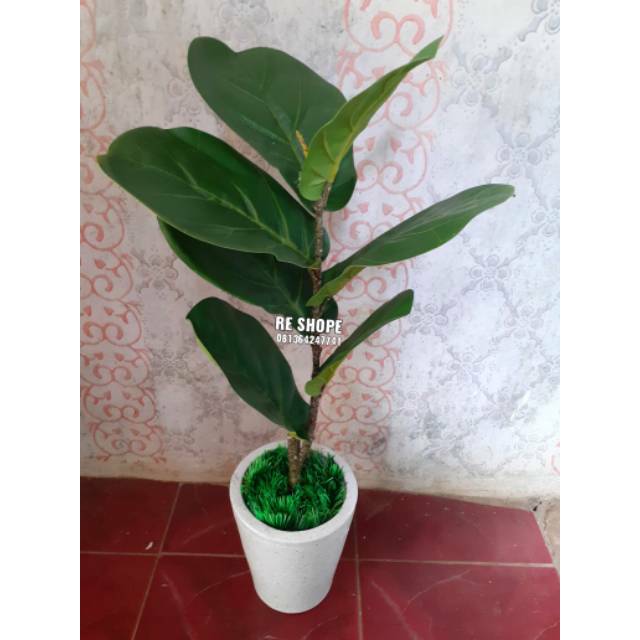 Bunga plastik/bunga hias/artificial/pohon Ketapang/Ketapang plastik