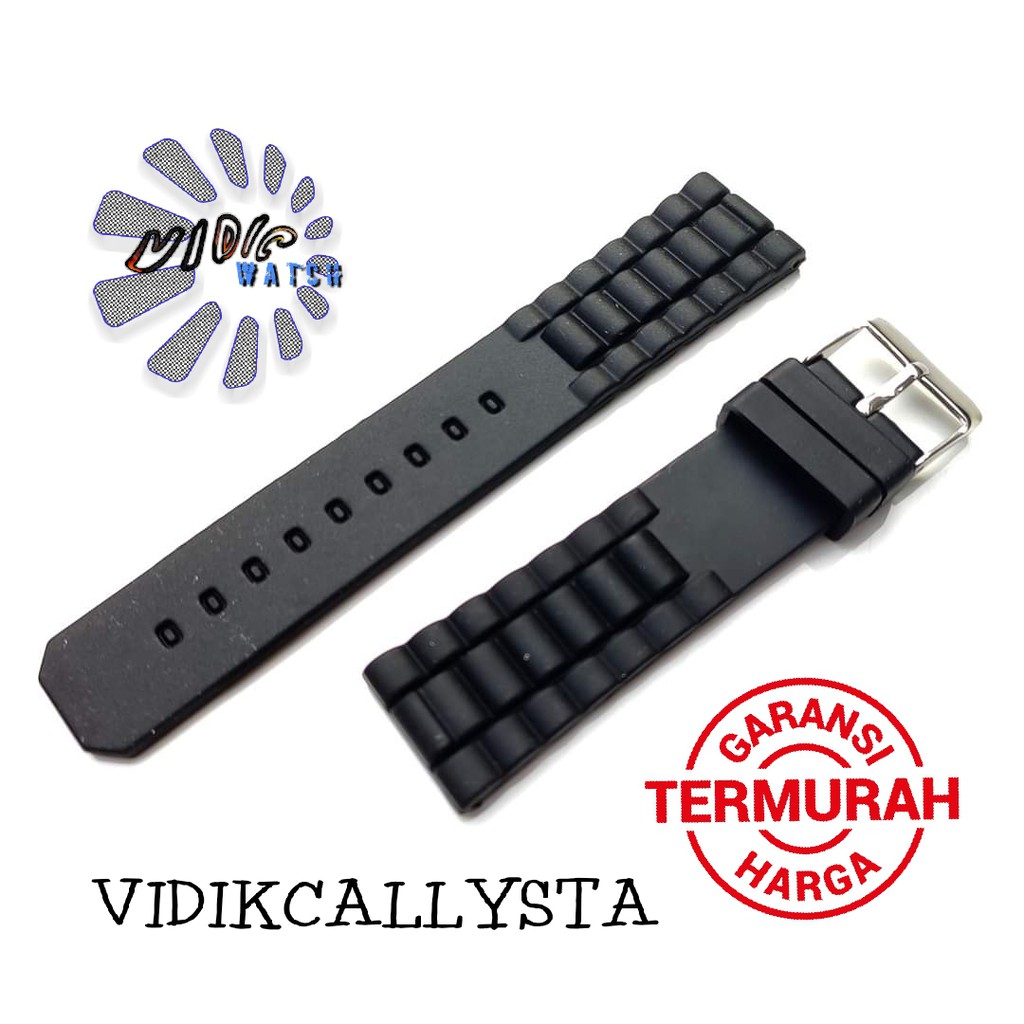 22mm Strap For Watch Universal Kualitas Bagus Hitam 22 MM