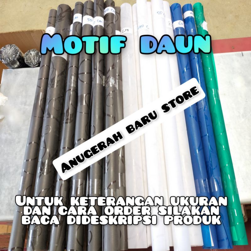 Fiber pagar plastik penutup pagar motif Daun sisa potongan dijual murah