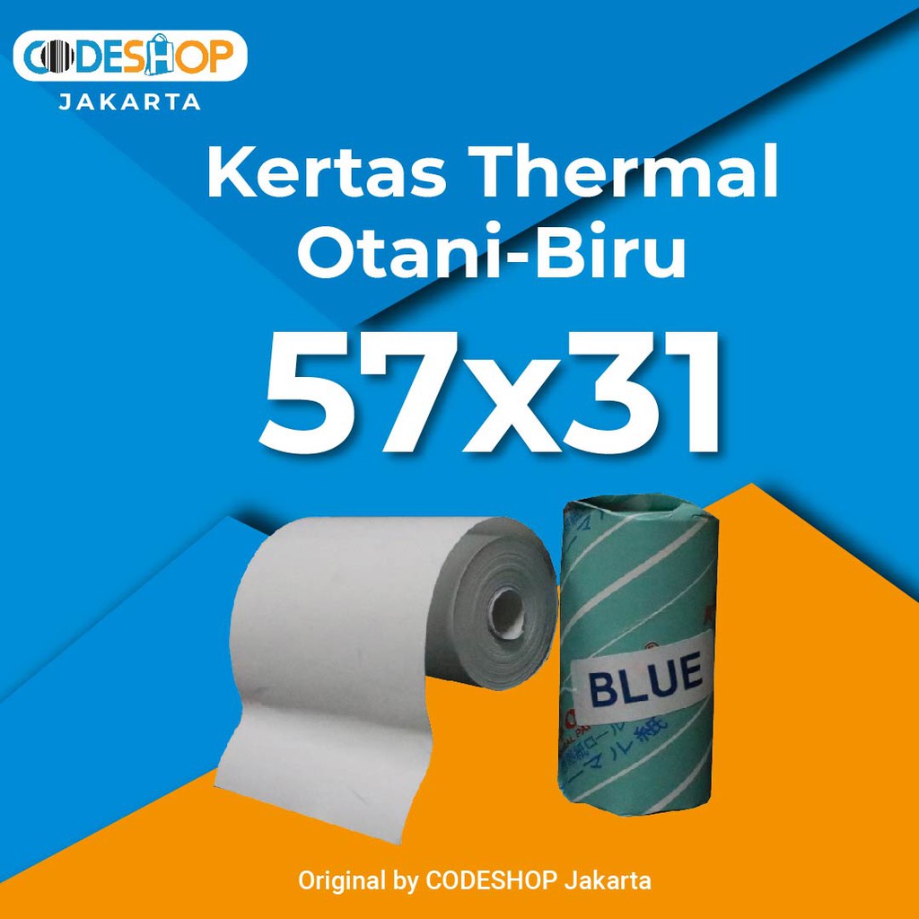 

KERTAS THERMAL OTANI (UKURAN) KERTAS ROLL KASIR 57x31 57X31 BIRU