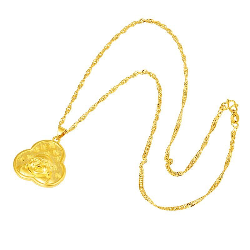 liontin Buddha Maitreya / Buddha Ketawa Gold Plated