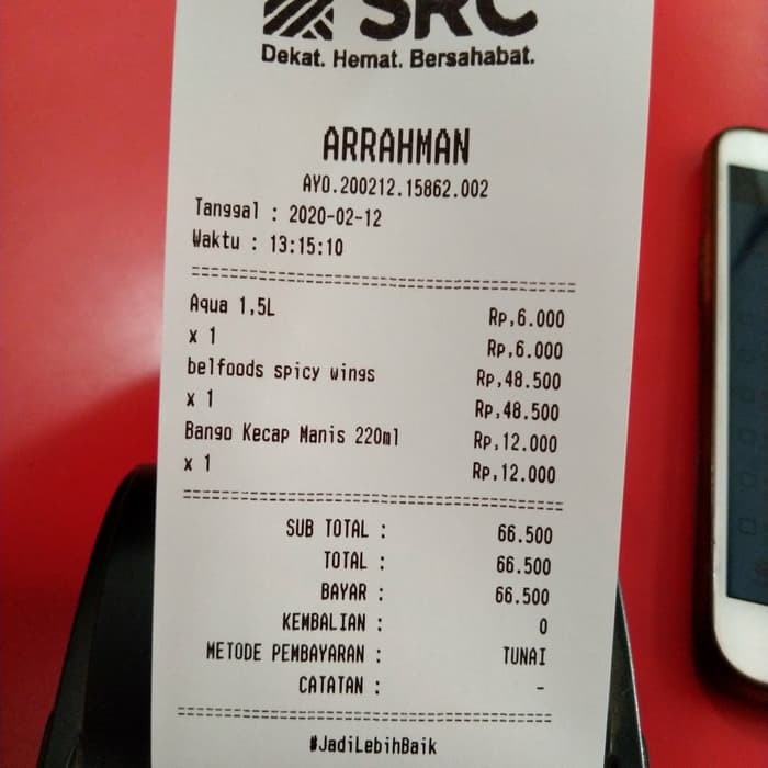 

kertas- kertas struk thermal spot gojek polos 57x40-13 merk otani perpack -kertas.