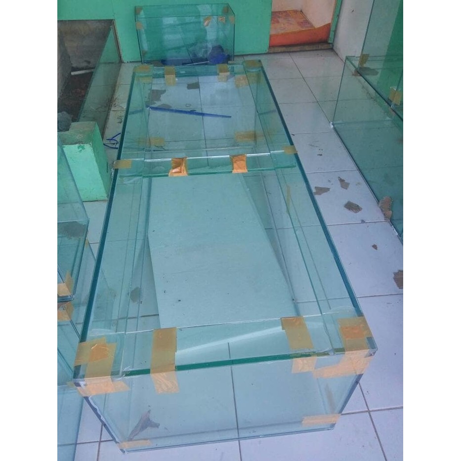  Aquarium  kaca  ukuran 150 x 50 x 60cm Custom Shopee 