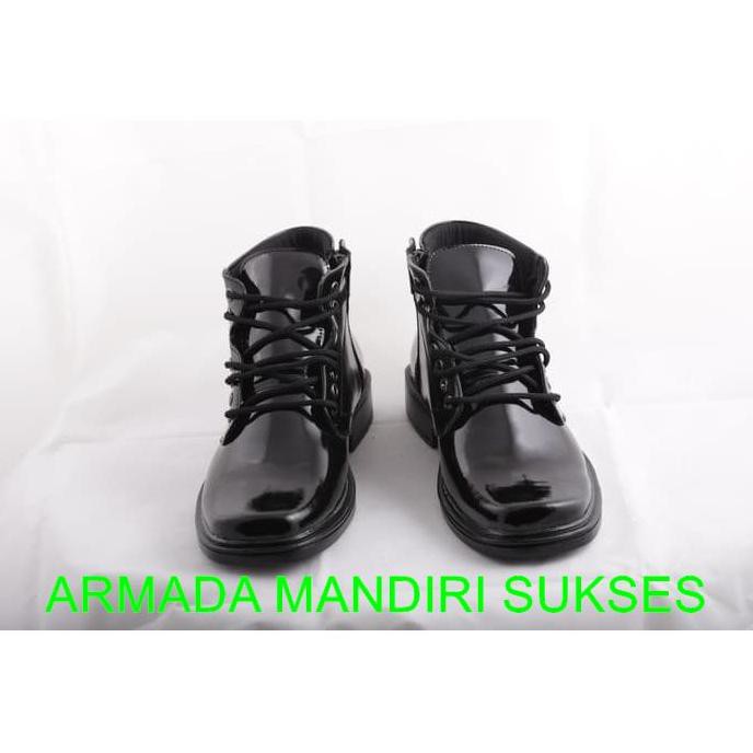 Sepatu PDH Rambo Medan | Sepatu Pria Rambo Medan Kulit Lux Tali Ikat