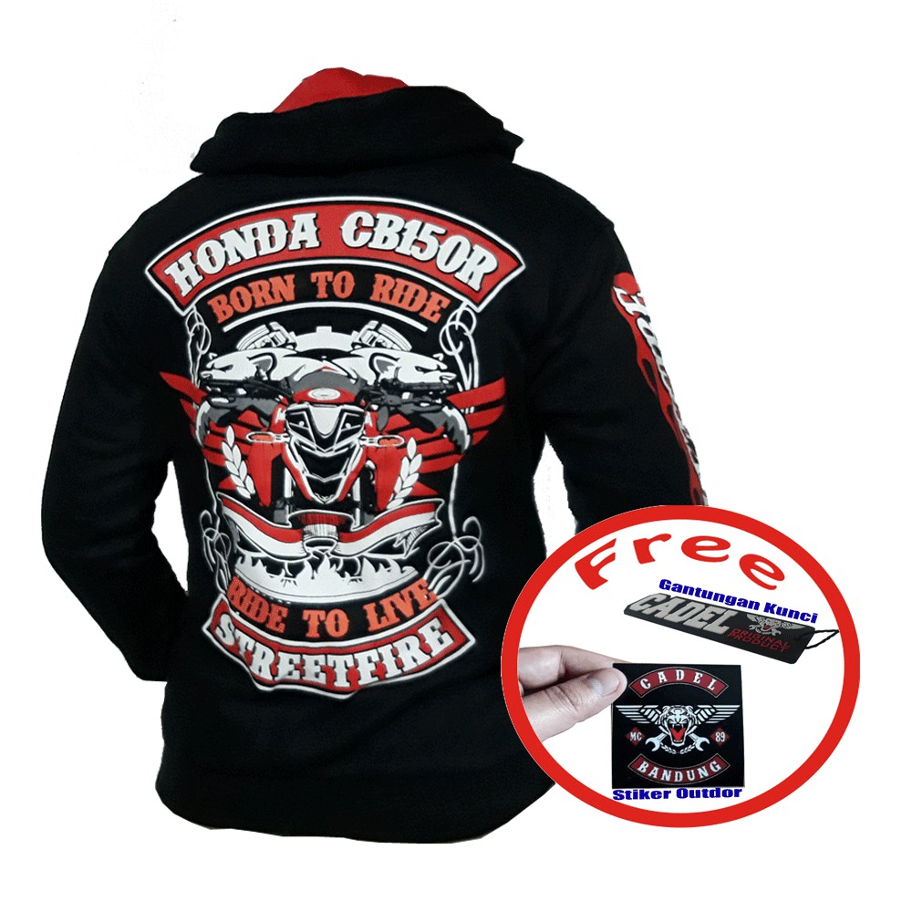 Sweater Cb150r Jaket Bikers Swcb Honda Motor Modifikasi Fashion