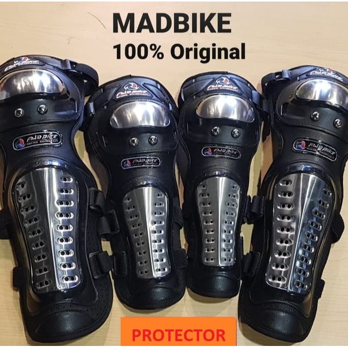 Dekker Deker MADBIKE Knee Elbow Protector Besi Stainless Keren Kokoh Kuat Pelindung Lutut Siku kaki