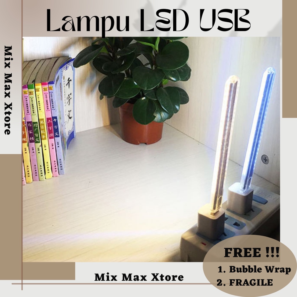 Lampu Belajar LED Strip Portable USB 24 LED 12W