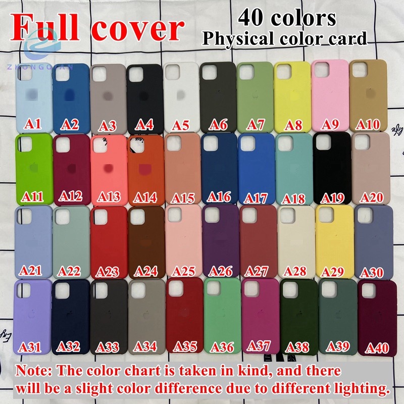 Soft case Silikon Cair 40 Warna cover iPhone 6 6s 7 8 plus X XR Xs 11 pro max