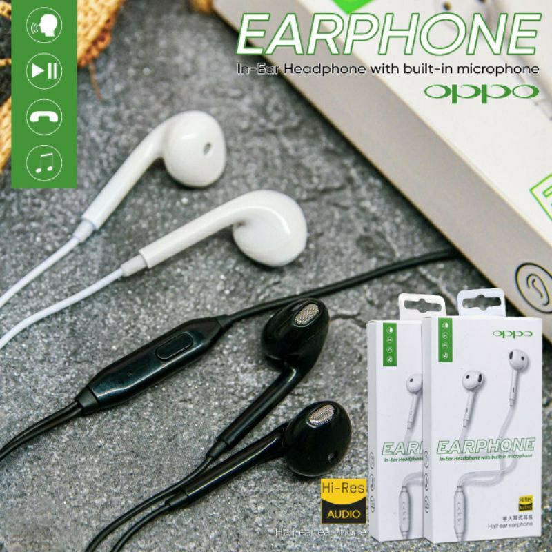 handsfree/headset/earphone/hf brand oppo reno 4 super bass