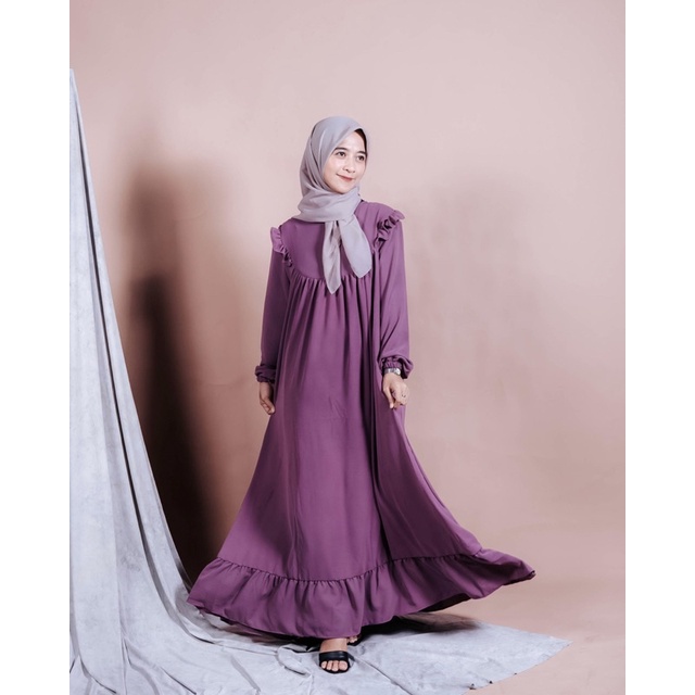 Gamis Crinkle Airflow | Dress Crinkle Airflow | Dress Crinkle Polos