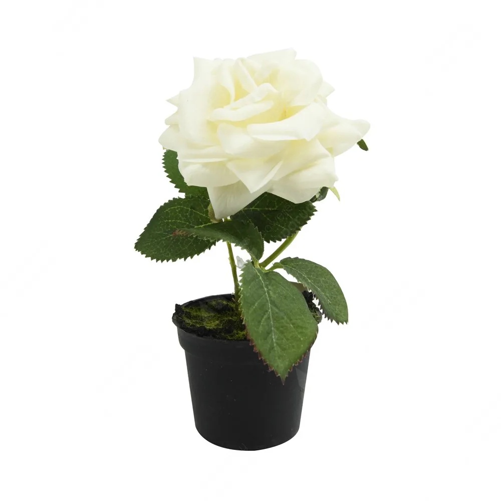 ACE Arthome 16.5 Cm Bunga Artifisial Rose Spray Dengan Pot