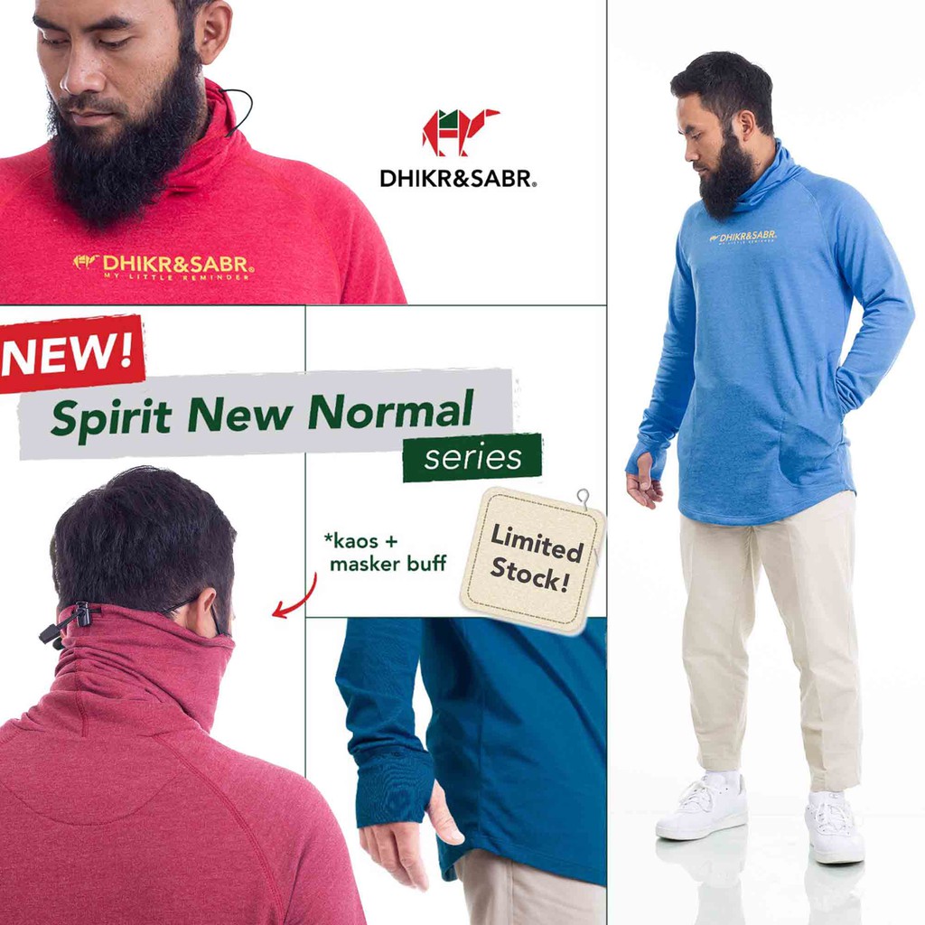DH.17 Sweater Tangan Panjang Buat Santay Dan Gowes With Buff Sweater Exclusive DHIKR&SABR®