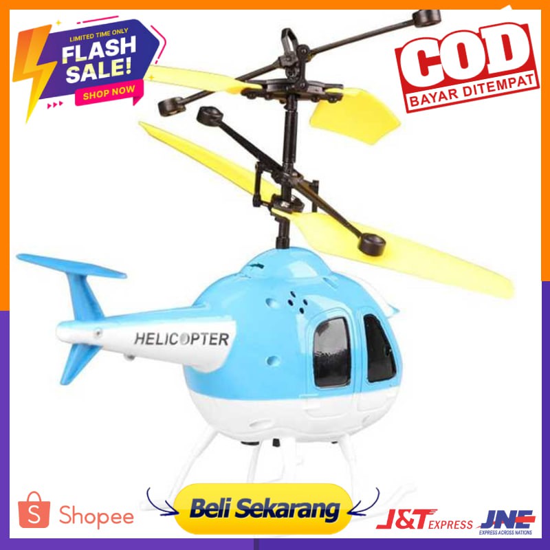 COD Mainan Anak Helikopter  dengan Kontrol Sensor