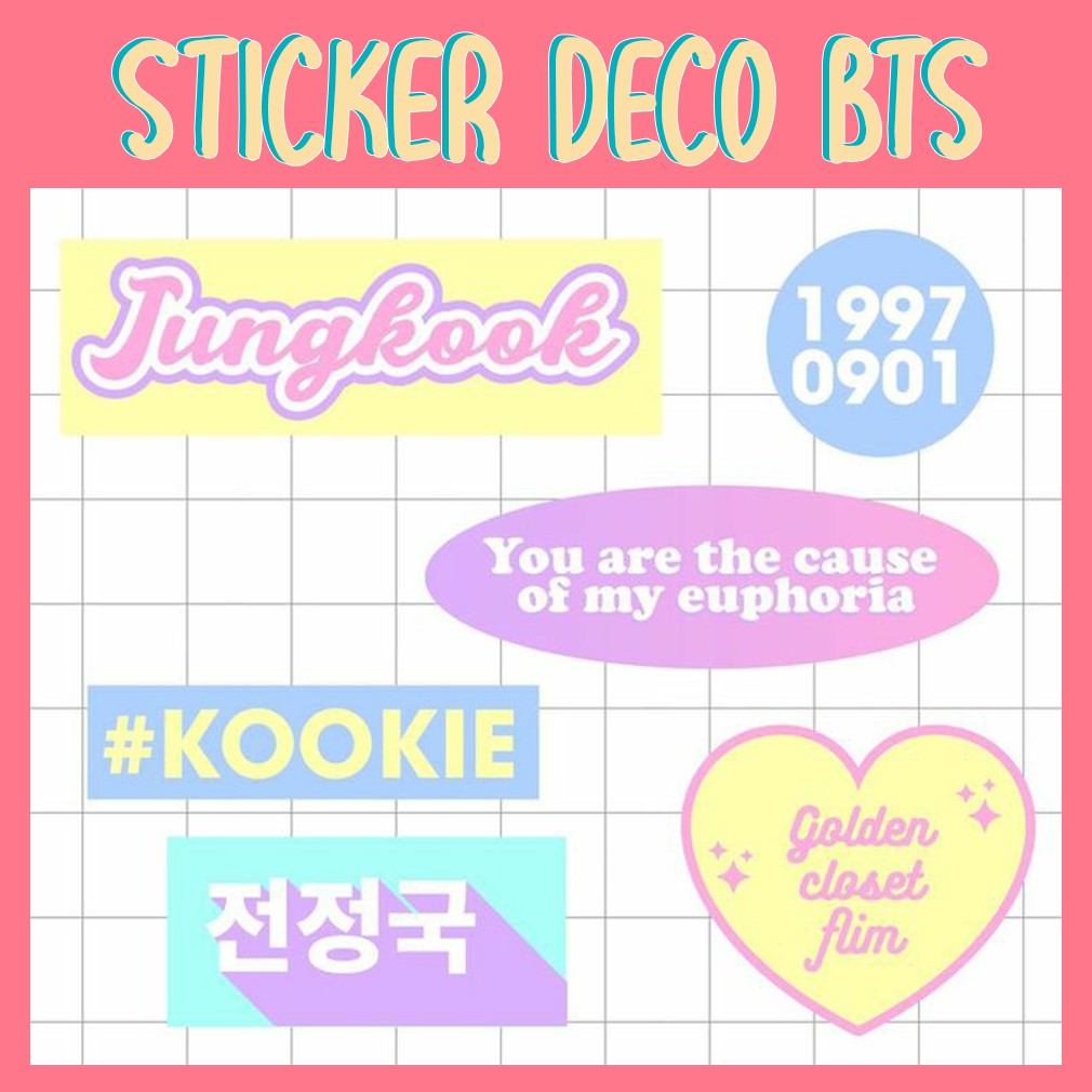 

STICKER KPOP BTS DECO MURAH BISA BAYAR DI TEMPAT
