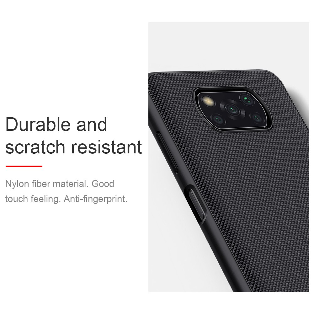 Hard Case Xiaomi Poco X3 NFC Nillkin Textured Nylon Fiber Ori