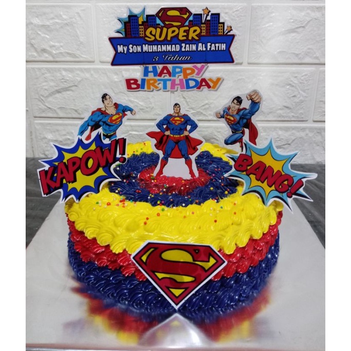 

CAKE ULTAH SUPERMAN HERO
