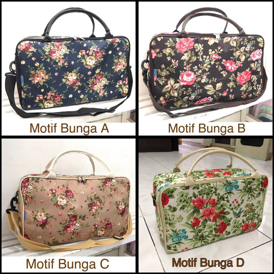 TAS MAKE UP MOTIF BUNGA Shopee Indonesia
