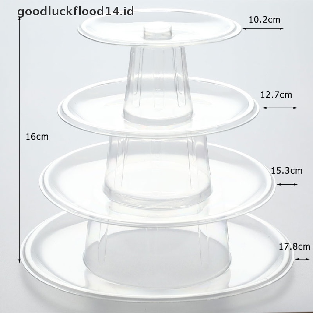 [OOID] Multitiers Macaron Display Stand Cupcake Tower Rack Cake Stand PVC Tray Cake ID