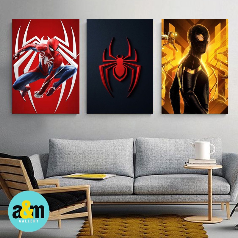 Pajangan Dinding Kamar SPIDERMAN I Hiasan Dinding Kamar SPIDERMAN I Poster Kayu Superhero Dekorasi Kamar - A&amp;M