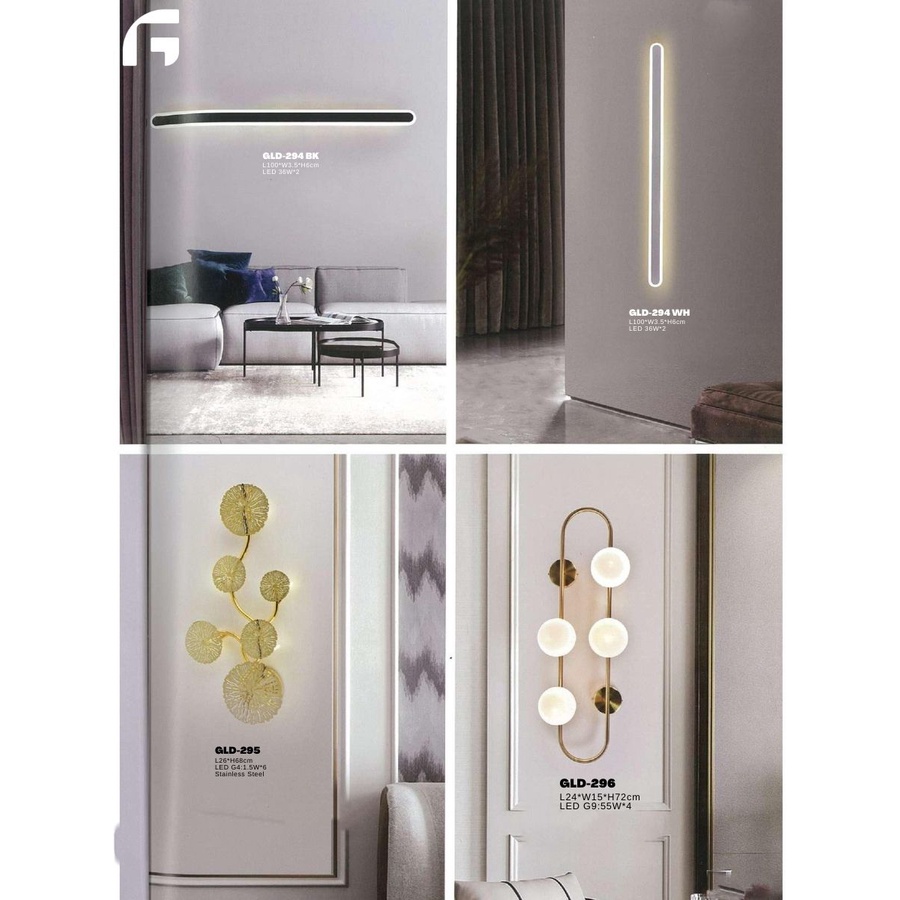 Lampu Dinding Indoor GLD-294 BK | GLD-294 WH | GLD-295 | GLD-296