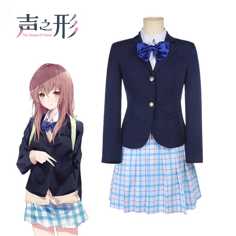 PREORDER A Silent Voice Cosplay Shouko Nishimiya Cosplay Costume Japanese Anime The Shape Of Voice S