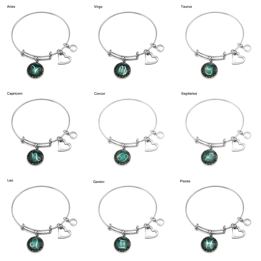 Gelang Silver Bahan Titanium Steel Dapat Disesuaikan Untuk Pria Dan Wanita