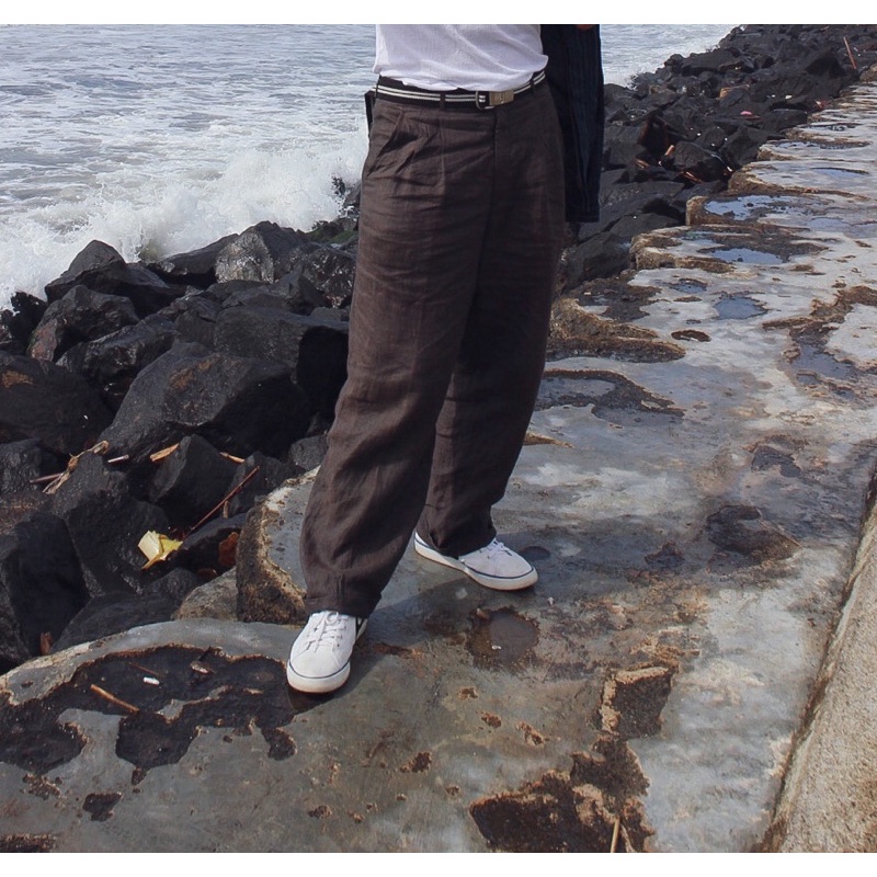 Preloved Lanvin Men Linen Pants size 32-33