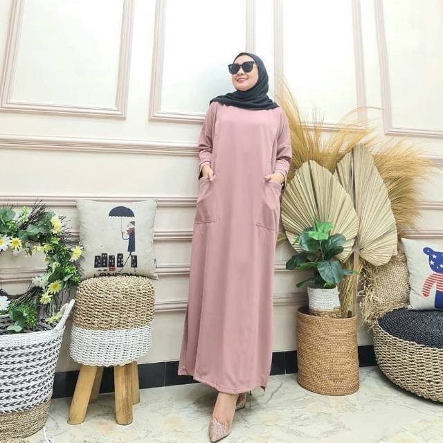 Dinamik dress baju gamis pakaian wanita fashion muslim