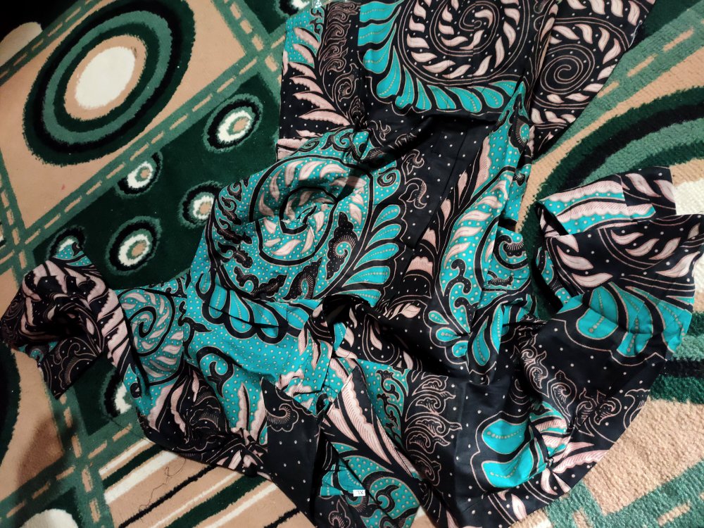 Maura Couple - Sania Ruffle Batik Couple Ori Ndoro Jowi Garansi Termurah Shopee - Batik Modern Cg1